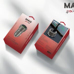 MAG MA-CC48 45W Fast Car Charger – USB & USB-C Dual Port Car Charging Adapter by Dr. Click
