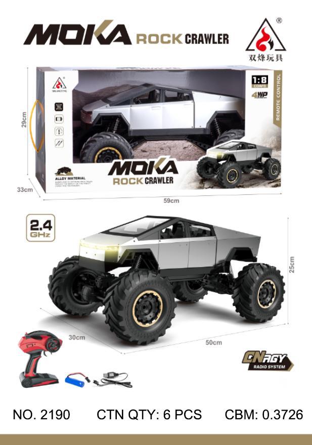 MOKA 1:8 RC Rock Crawler 4WD Off-Road Remote Control Car