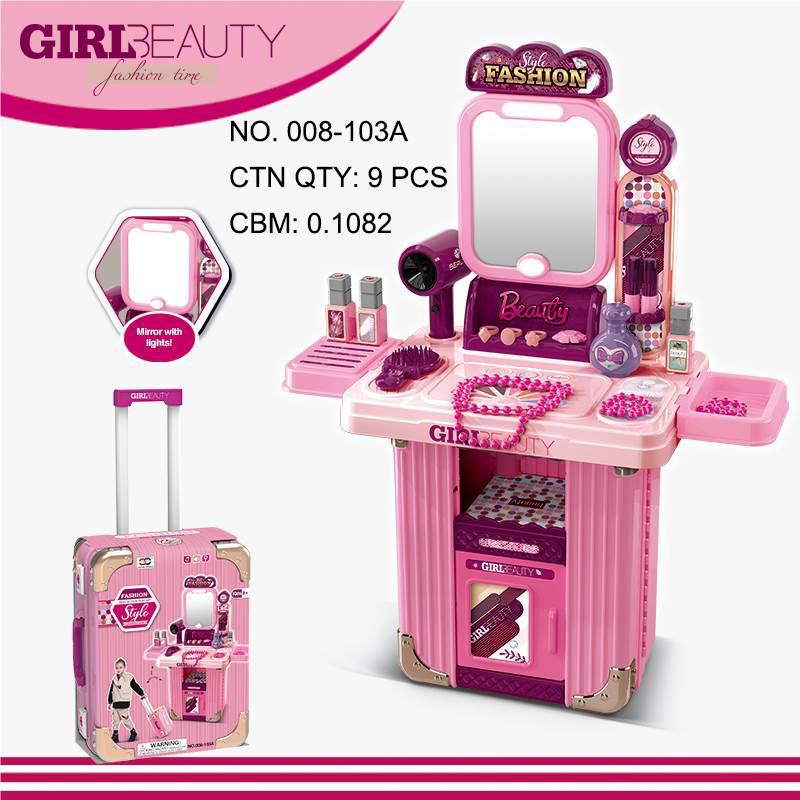 Kids Beauty Makeup Table Suitcase Set