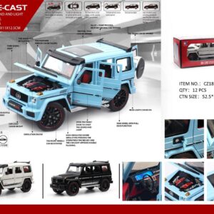 1:18 Die-Cast G-Class SUV Model Car with Lights & Sound